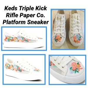 KEDS RIFLE PAPER CO. TRIPLE KICK PLATFORM SNEAKER